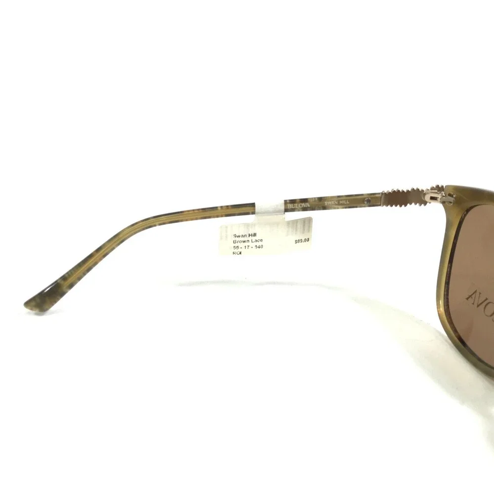 Bulova Sunglasses Swan Hill BROWN LACE Cat Eye Frames with Brown Lenses